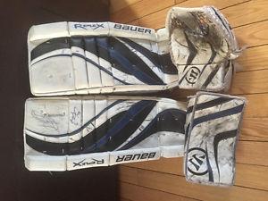 26+1 Bauer pads and youth warrior gloves