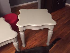 3pc solid wood coffee and end tables