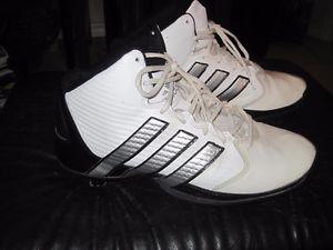 Adidas Patent Leather Shell Toe High Top Court Shoes - Size