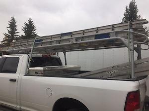 Aluminum cargo truck ladder rack