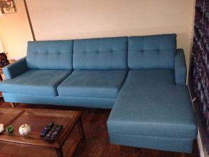 Amazing teal sectional