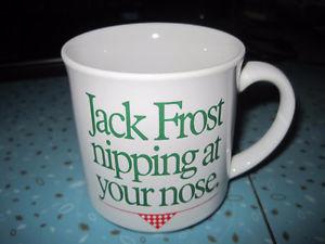 Brand New Jack Frost Nipping at Your Nose Coffee Cup
