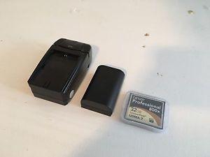 Canon camera battery, charger