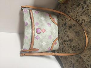 Coach long strap cross body bag