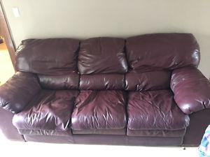 Comfy Leather Couch