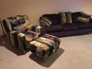 Couch and arm chair