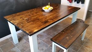 Custom rustic wood furniture