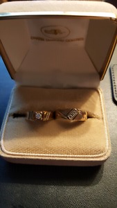 Diamond wedding set.