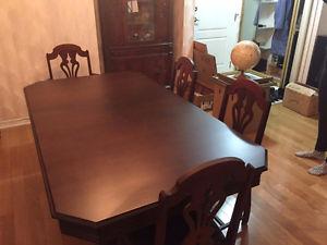 Dining Room Table,6 Chairs Hutch and Buffet