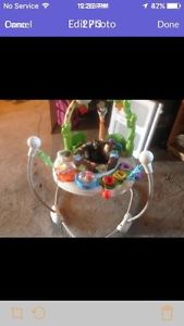 Fisher price jungle themed baby saucer