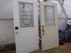 French Door Doors, Cedar Lattice, Plywood