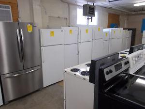 Fridges, large selection. 90 day warranty. $299. an up.