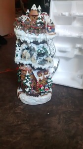 Gingerbread tree house xmas sculpture