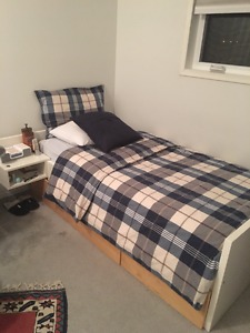 Ikea twin bed and mattress