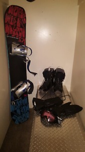 K2 snowboars, boots, bindings googles and snowpaw gloves