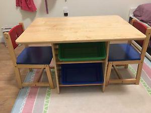Kidkraft table and 2 chairs