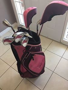 Ladies golf clubs and bag right hand