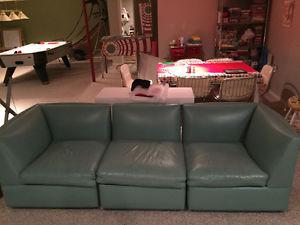 Large Leather sectional sofa