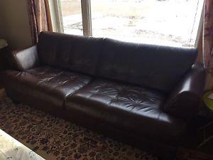 Leather Couch and love seat