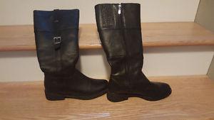 Leather boots