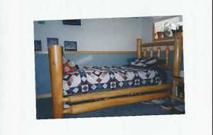 Log Bed Frame for sale