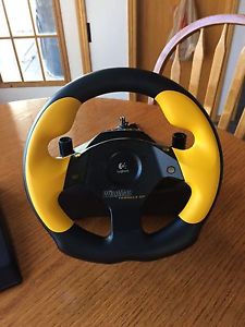 Logitech game steering wheel and pedals WingMan Formula GP