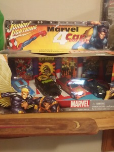 Marvel Johnny lightning box of 4 cars