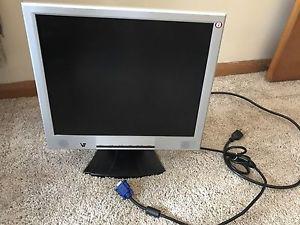 Monitor with cords