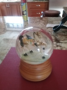 Musical snow globes
