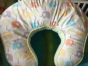 Nursing pillow with removable cover