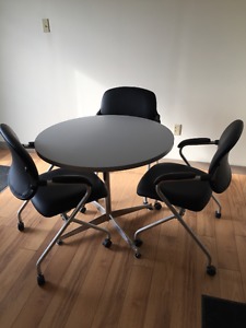 Office table & chairs