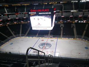 Oilers Game 5 playoffs! April 20th 4 seats - aisle