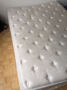 Queen Mattress and Split Box Spring for sale