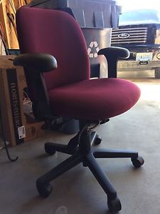 Red adjustable office chair