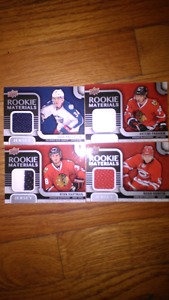  Rookie materials hockey cards