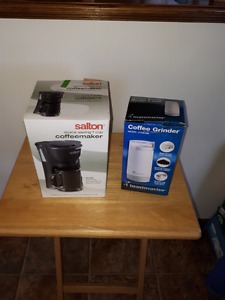 Salton 1 cup coffee Maker and bonus Toastmaster coffee