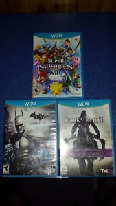 Selling WiiU games, Smash Bros, Darksiders2, Batman Arkham