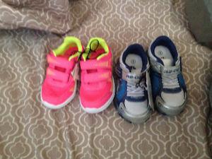Selling two pair of shoes size 8 toddler