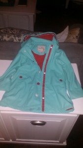 Size 6 girls Hatley rain coat