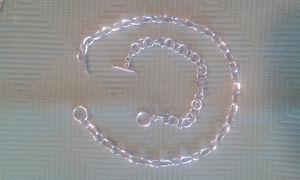 Sterling silver necklace& bracelet