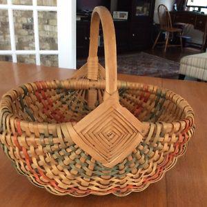 TRI Colour Antique Basket