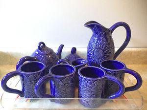Tea set and water pitcher