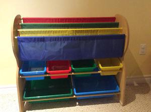 Toy and book storage unit