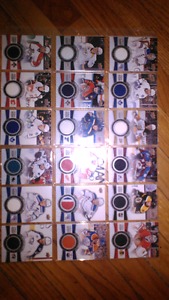  UD game used jersey cards