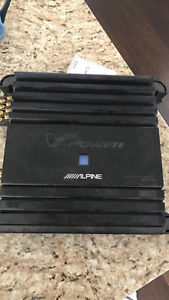 V power alpine amp with cables