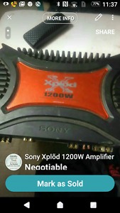 W Sony Xplõd Car Amplifier