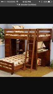 Wooden Bunk bed