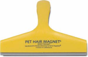 Yellow Pet Hair Magnet $5.00