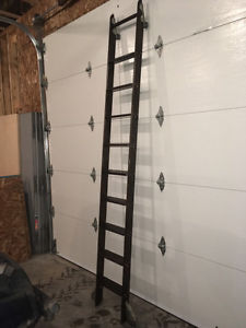 10' hardwood Library sliding ladder