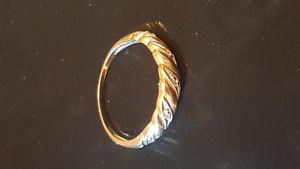 10K gold ring with diamonds
